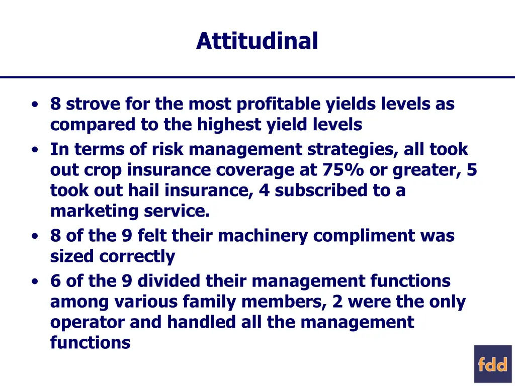 attitudinal