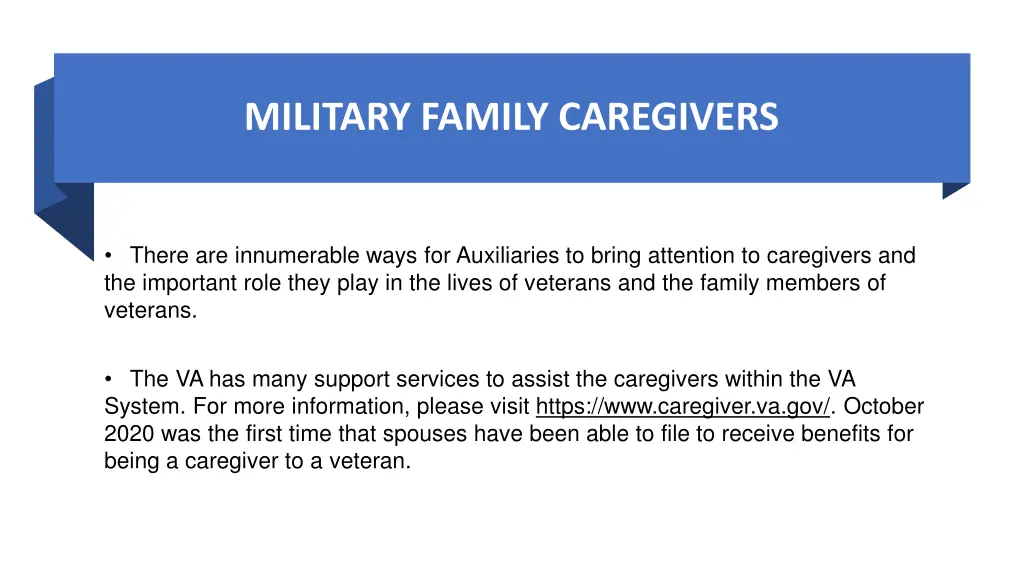 military family caregivers 1