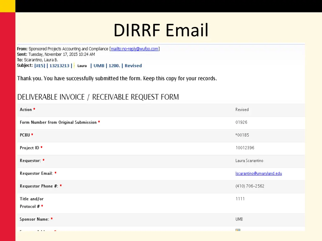 dirrf email