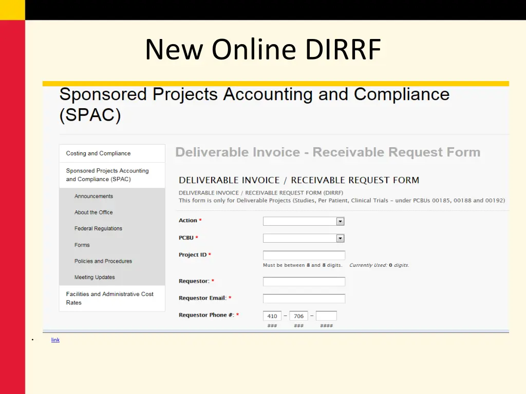 new online dirrf