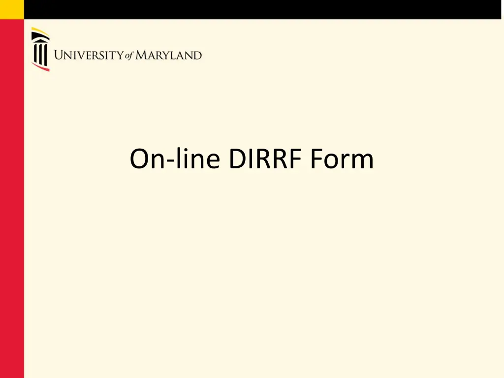 on line dirrf form