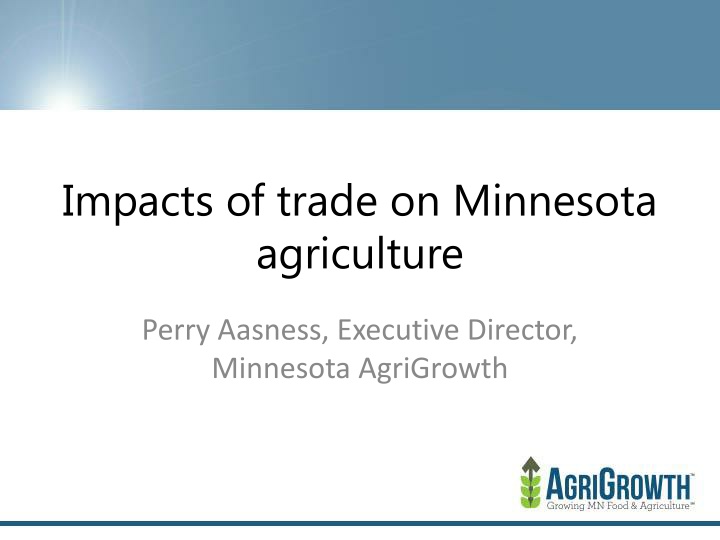 impacts of trade on minnesota agriculture