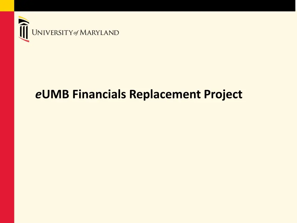 e umb financials replacement project