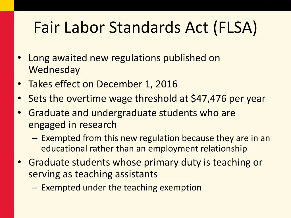 fair labor standards act flsa