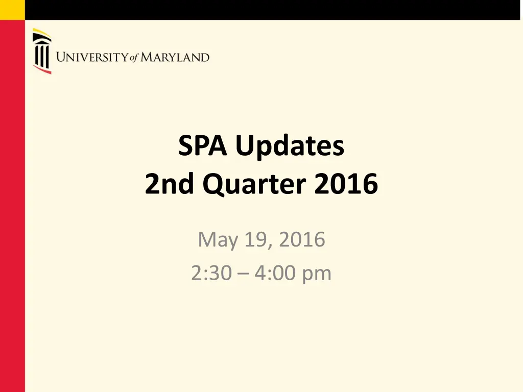 spa updates 2nd quarter 2016