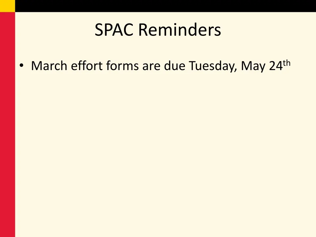 spac reminders