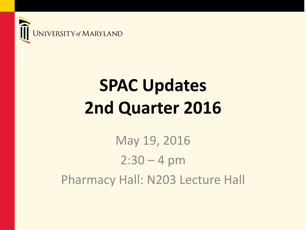 spac updates 2nd quarter 2016