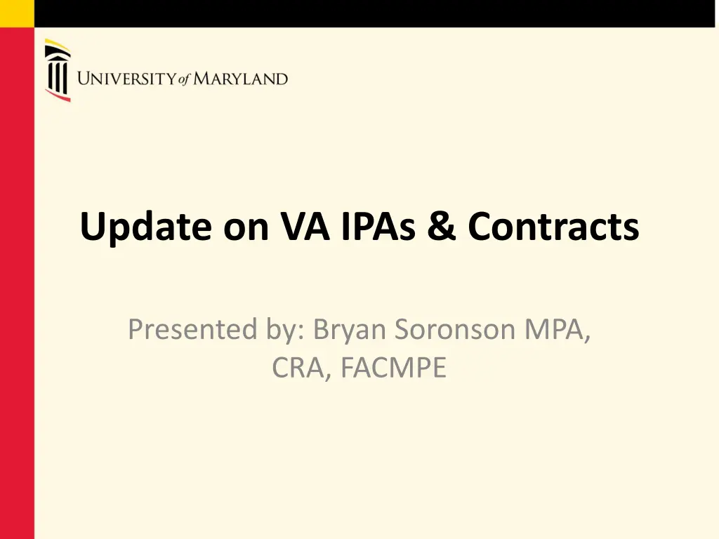 update on va ipas contracts