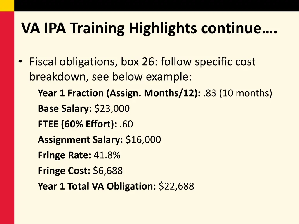 va ipa training highlights continue 1