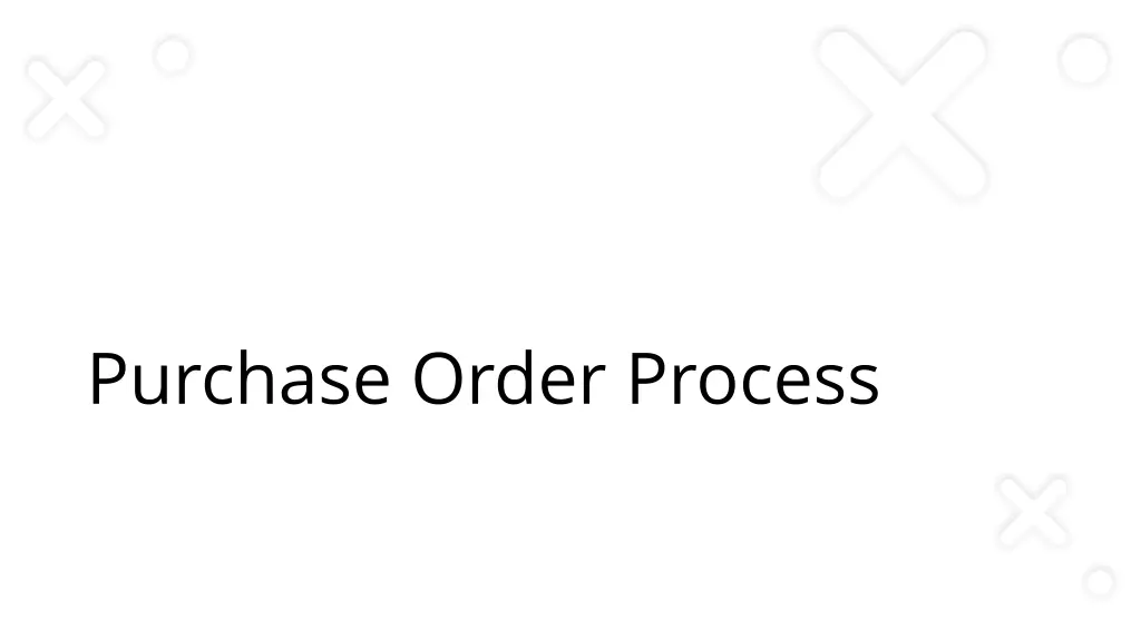 purchase order process