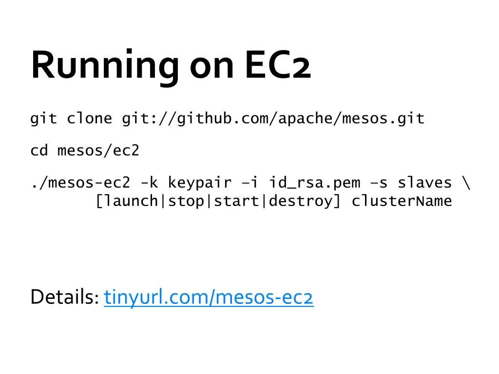 running on ec2