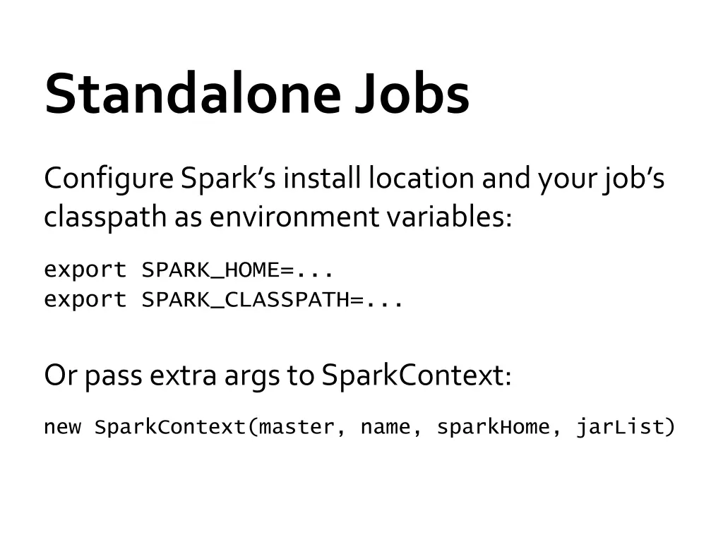 standalone jobs 1