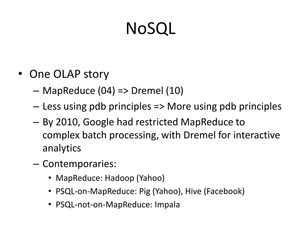 nosql 1