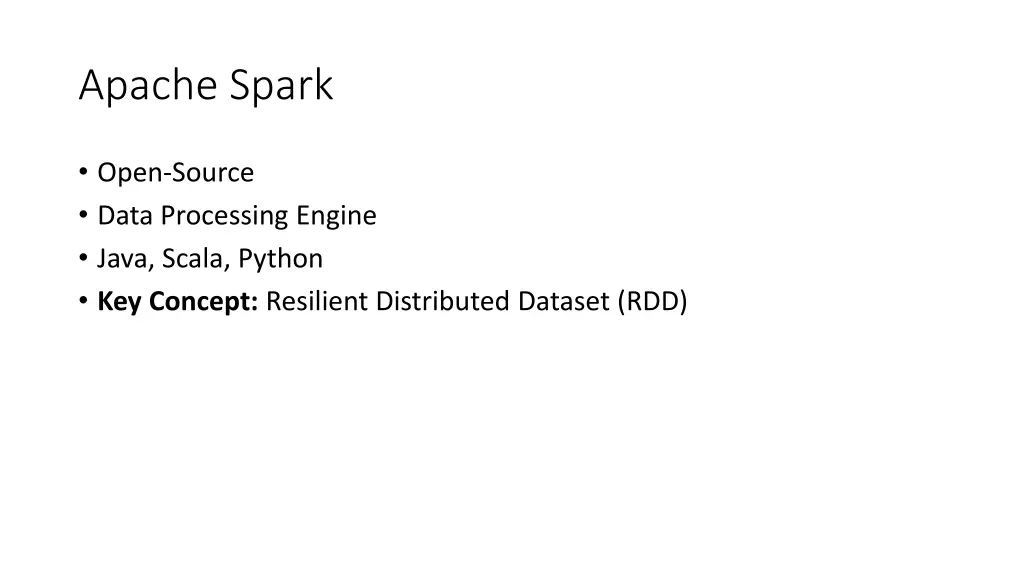 apache spark