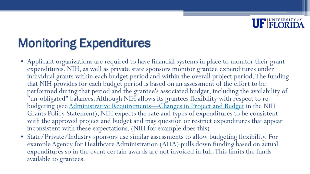 monitoring expenditures monitoring expenditures