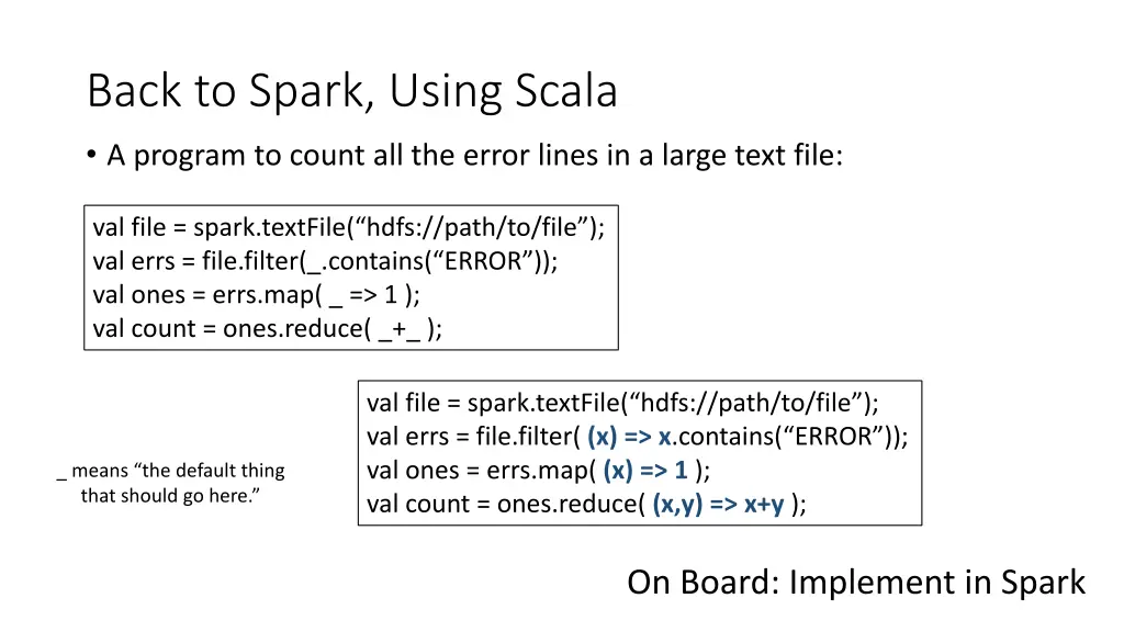 back to spark using scala a program to count