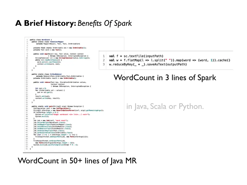 a brief history benefits of spark 3