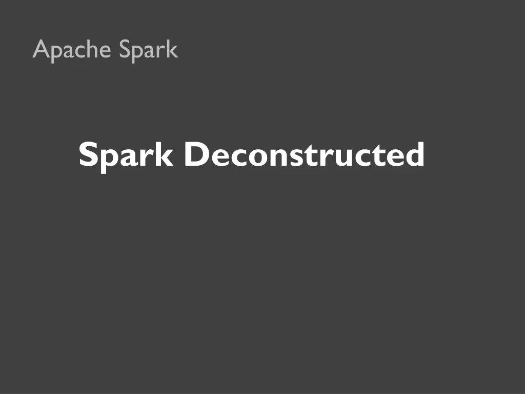 apache spark 1