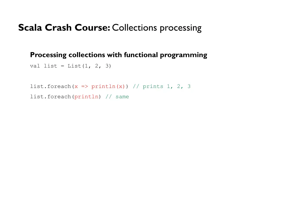 scala crash course collections processing 1