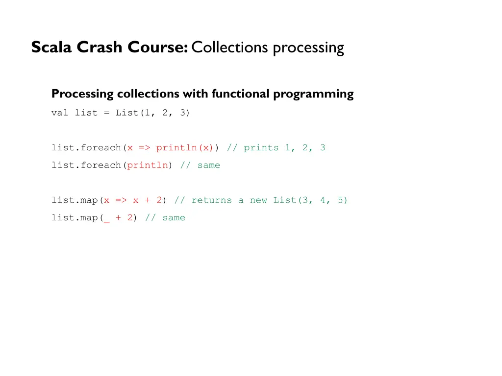 scala crash course collections processing 2