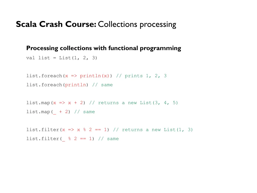 scala crash course collections processing 3