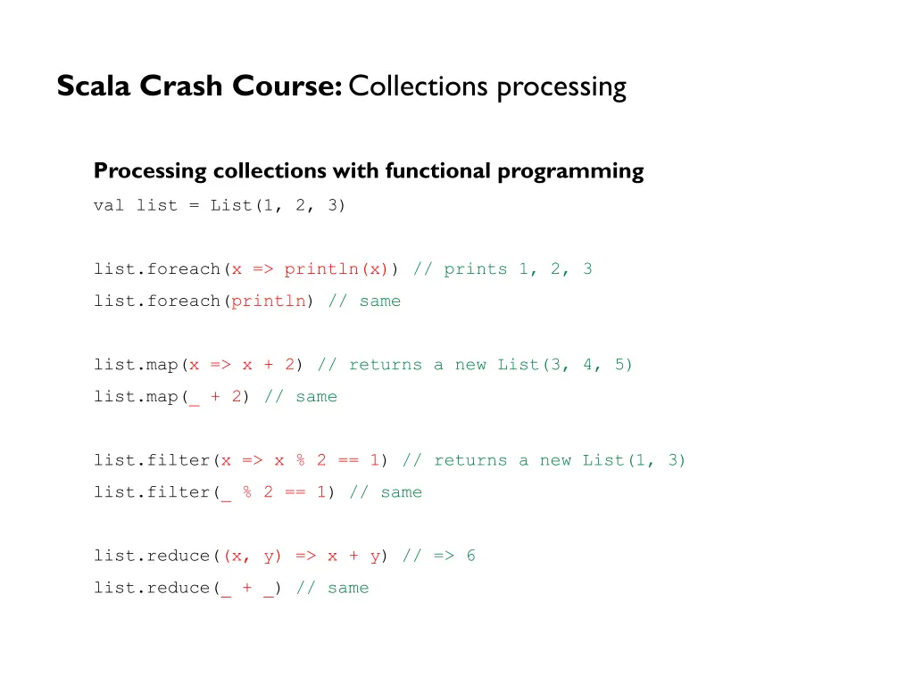 scala crash course collections processing 4