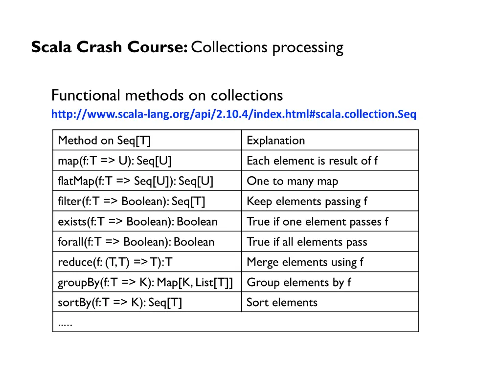 scala crash course collections processing 5