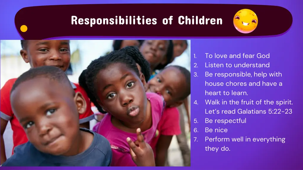 responsibilities of children