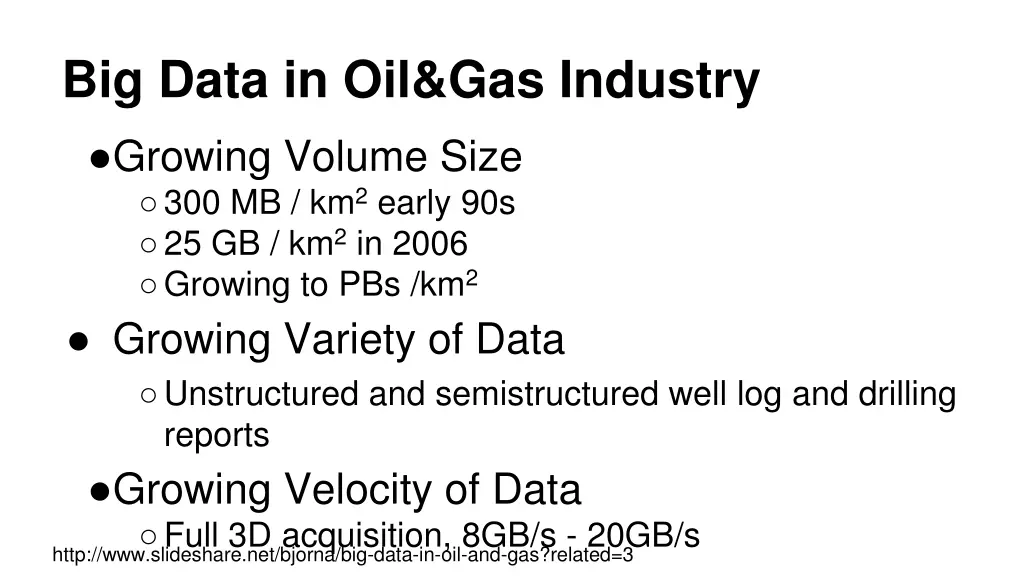 big data in oil gas industry growing volume size