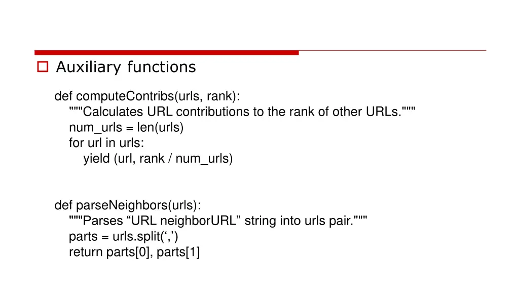 auxiliary functions 1