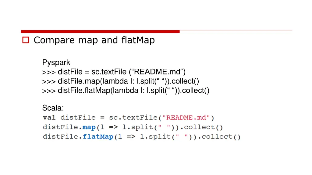 compare map and flatmap