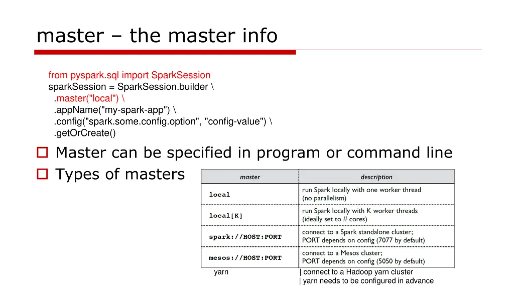 master the master info