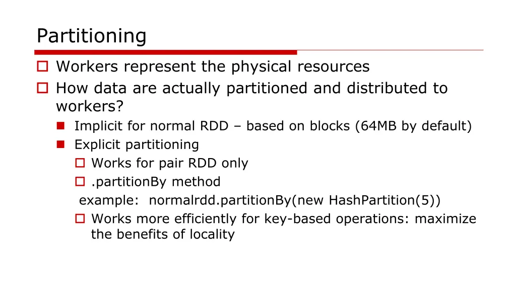 partitioning