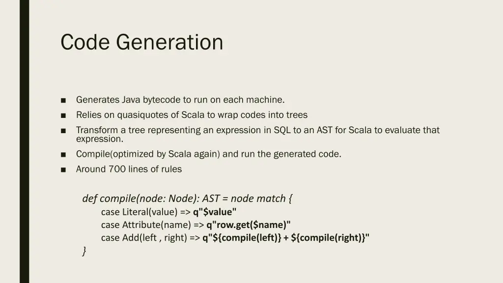 code generation