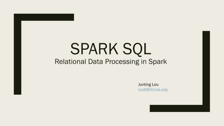 spark sql relational data processing in spark