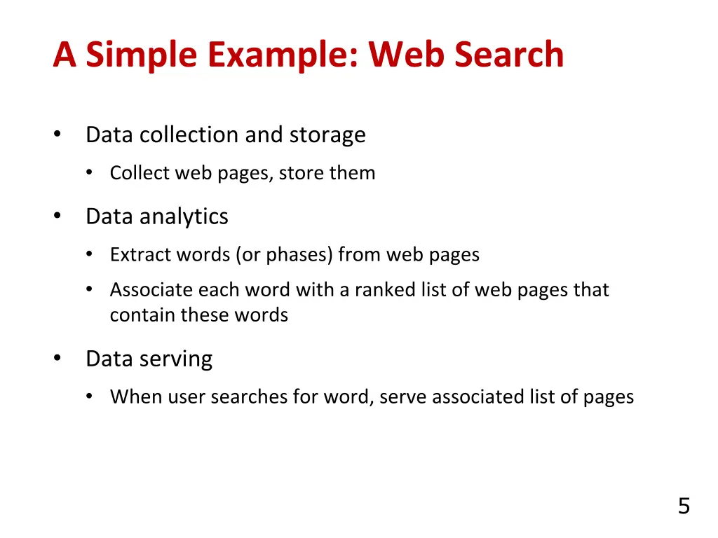 a simple example web search