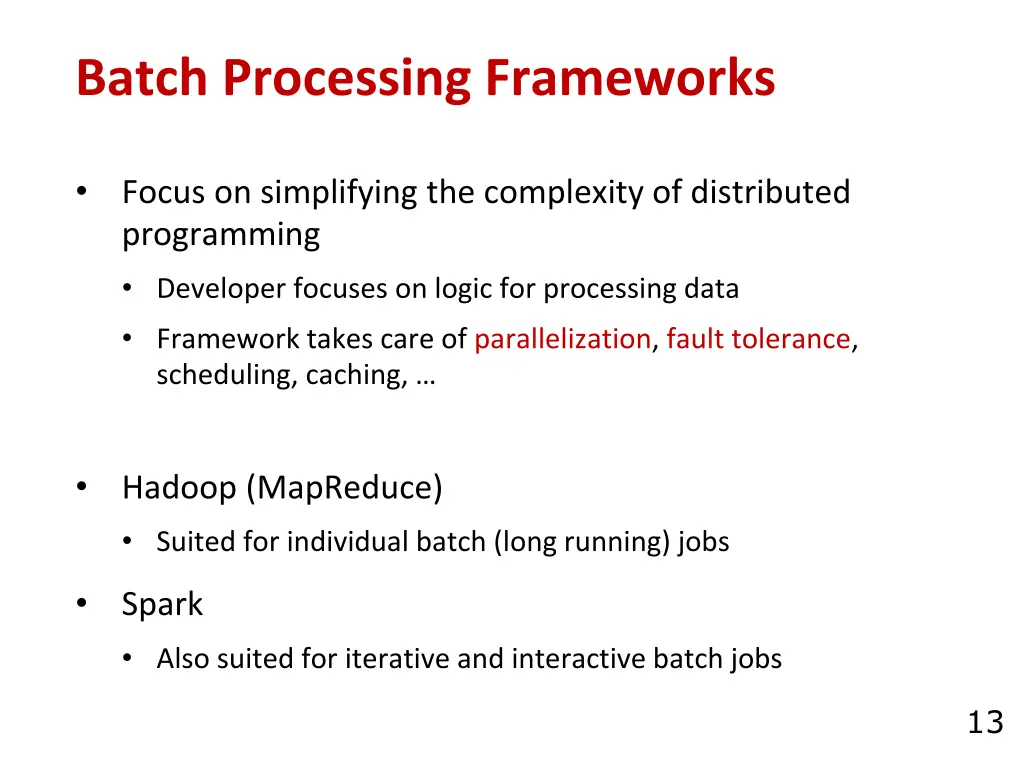 batch processing frameworks