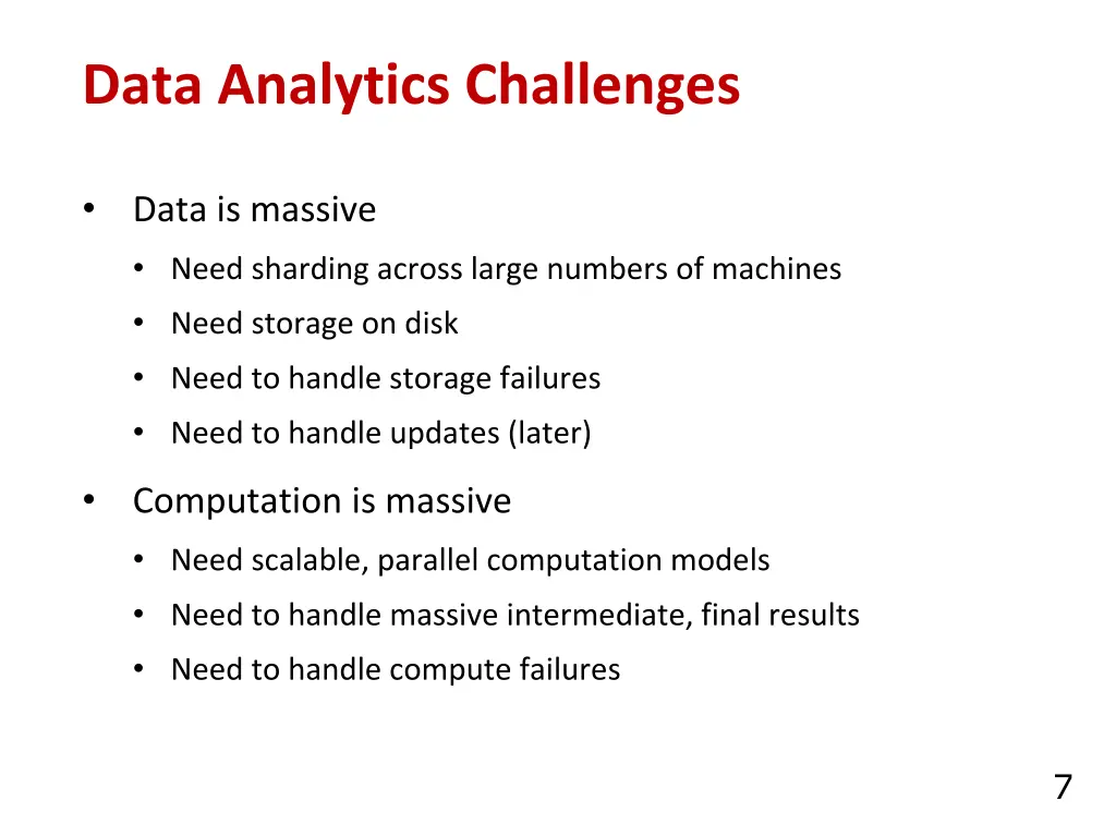 data analytics challenges