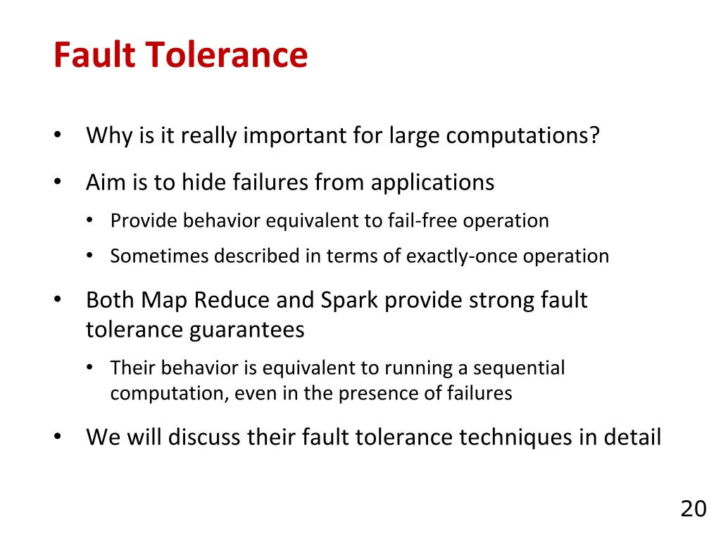 fault tolerance