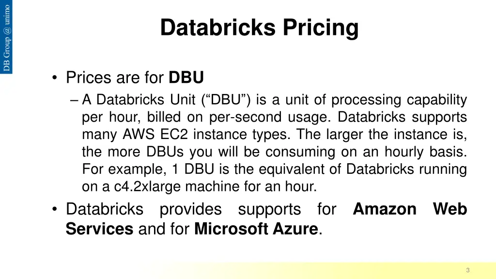 databricks pricing