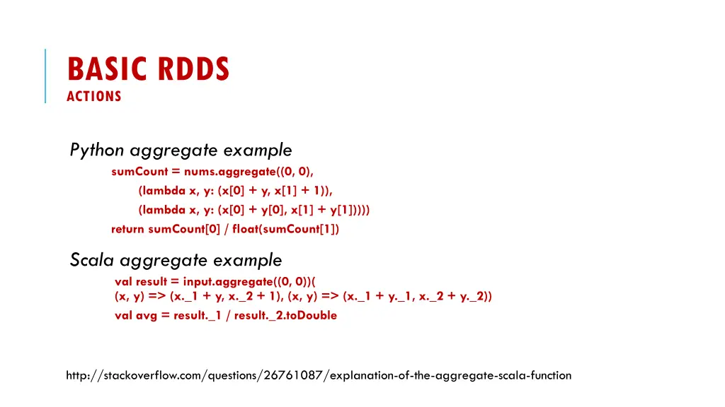 basic rdds actions 2