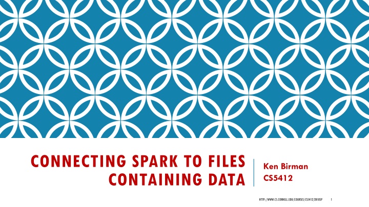 connecting spark to files containing data