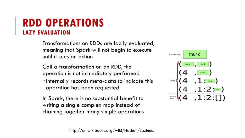 rdd operations lazy evaluation