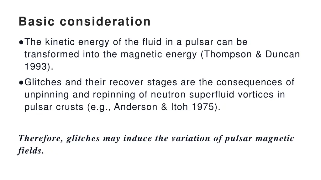 basic consideration