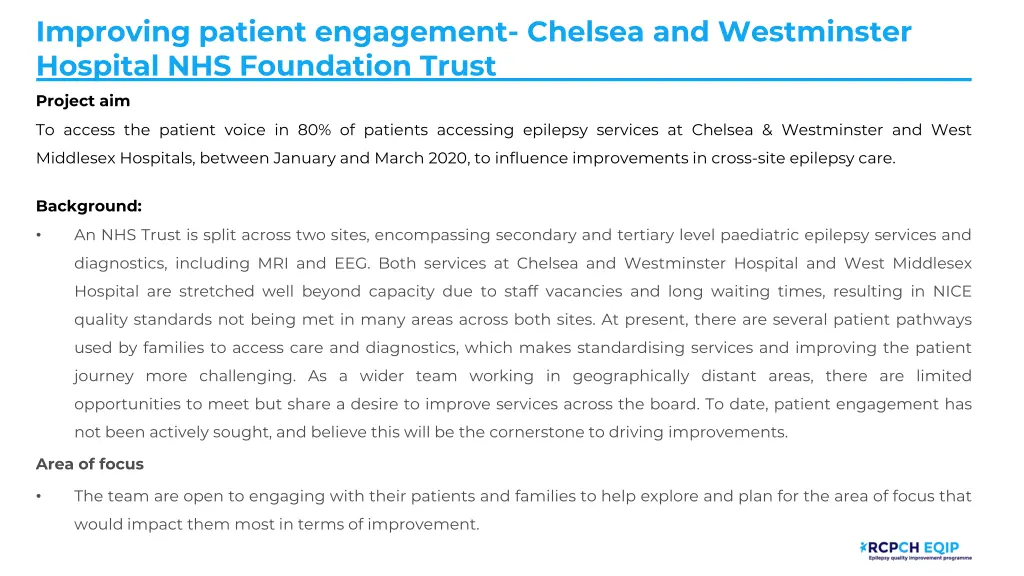 improving patient engagement chelsea