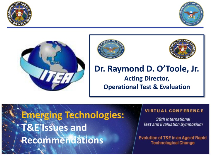 dr raymond d o toole jr acting director