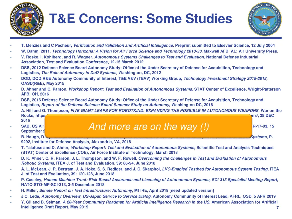 t e concerns some studies 1