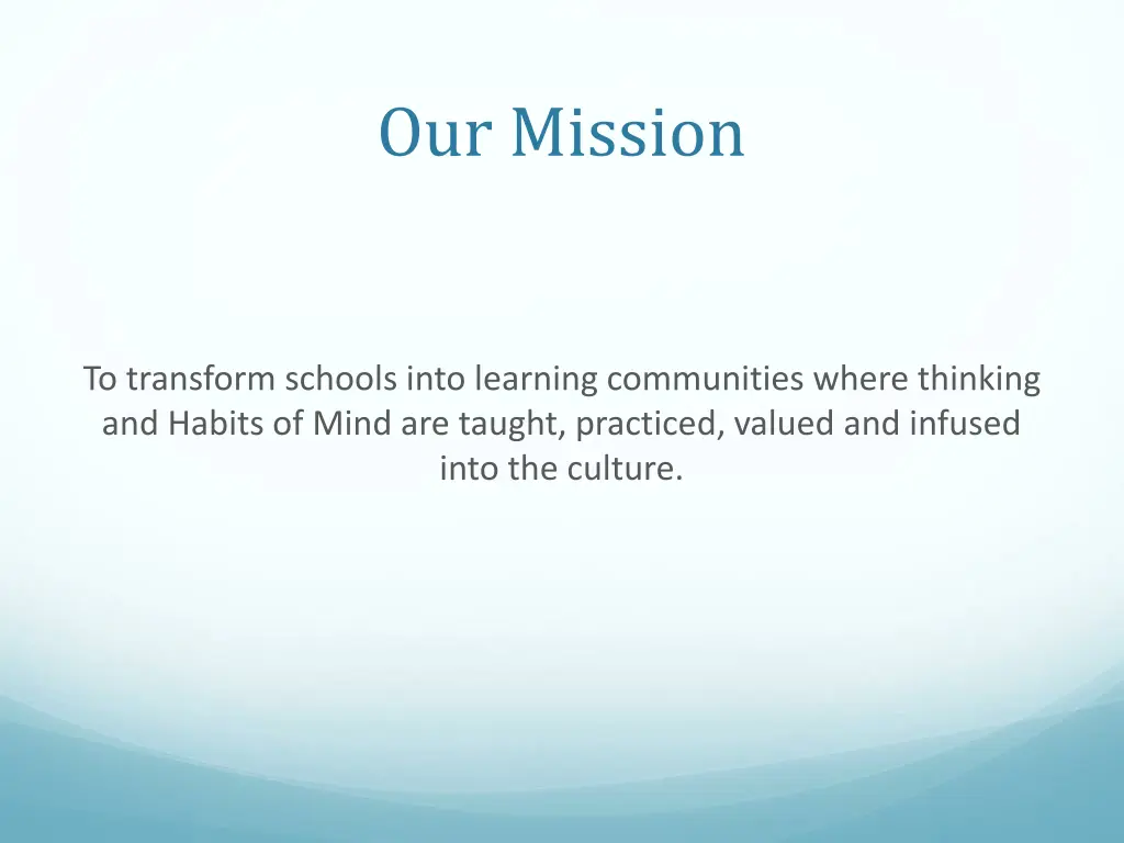 our mission