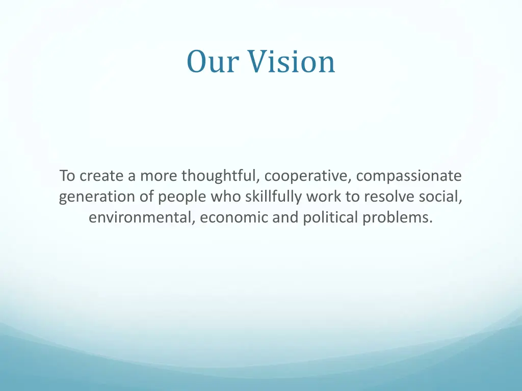 our vision