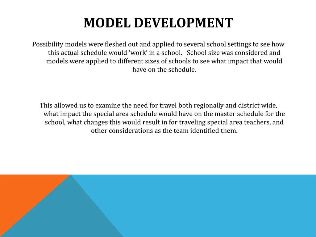 model development